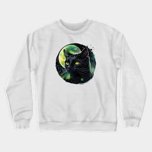 Watercolor cat art Crewneck Sweatshirt